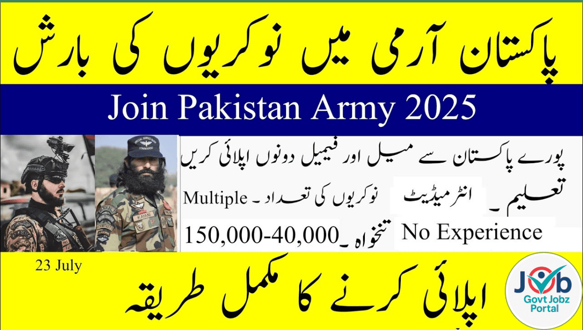 Join Pak Army as Medical Cadet 2025
